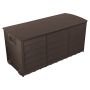 Wooden Style Coffee Outdoor Garden Storage Box-76 Gallon