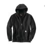 Loose Fit Midweight Full-Zip Sweatshirt-Black Medium