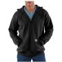Loose Fit Midweight Full-Zip Sweatshirt-Black Medium