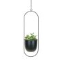 4.75" Black Metal Hanging Pot