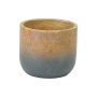 4.75" Black And Beige Fade Pot