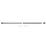 1" 30-84" Cage Black Adjustable Curtain Rod