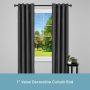 1" 30-84" Cage Black Adjustable Curtain Rod