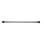 1" 30-84" Layla Matte Black Adjustable Curtain Rod