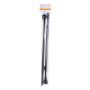 1" 30-84" Layla Matte Black Adjustable Curtain Rod