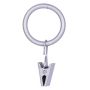 5/6 - 3/4" Brushed Nickel Clip Rings-14/Pack