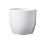 5" Basel Fashion Shiny Pot-White