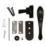 Push Button Euro Black Handle