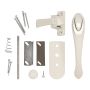 Push Button Euro Handle-White