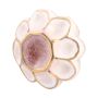 Ceramic Knob-White/Gold