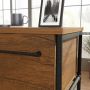 Iron City 2 Pedestal Desk Checked Oak