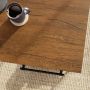 Iron City 2 Pedestal Desk Checked Oak