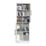 Armoire de rangement de la collection HomePlus, blanc