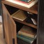 Canton Lane Bookcase With Door Grand Walnut