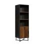 Canton Lane Bookcase With Door Grand Walnut