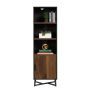 Canton Lane Bookcase With Door Grand Walnut
