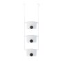 Flex Shower Bins Set Of 3-White