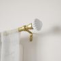 Pleat 1" Curtain Rod 42"-120"-Gold