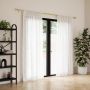 Pleat 1" Curtain Rod 42"-120"-Gold