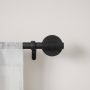 Odyssey 1" Curtain Rod 42"-120"-Matte Black