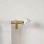 Venus 1" Curtain Rod 72"-144"-Gold