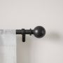 Bolas 1" Curtain Rod 36"-72"-Matte Black