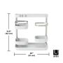 Holster Multi-Level Organizer-White/Nickel