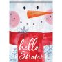 Snowman Face Garden Flag