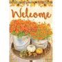 Mums And Pumpkins Garden Flag