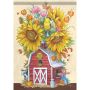 Barn Bouquet Garden Flag