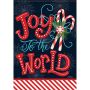 Peppermint Holidays Large Flag