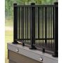 Impression Rail Express 8' Modern Top Rail Panel Cover-Black