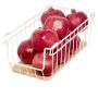 Wire & Paulownia Wood Open Front Bin-16 x 8 x 6
