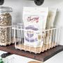 Wire & Paulownia Wood Pantry Bin-10 x 8 x 5