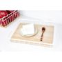 Wood & Paulownia Wood Serving Tray-14.5 x 17.5 x 3.2