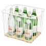 Wire & Paulownia Wood Large Basket-14.25 x 12.5 x 12