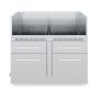 5-Burner Cabinet-Stainless Steel