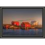 24" x 36" Golden Light Red Stages Shed By Michael Garnier