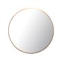 27.5” Copper Round Metal Frame Mirror