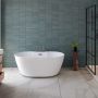 Claire 56" Freestanding White Tub