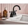 Caldwell Matte Black Two Handle 4” Centerset Bathroom Faucet