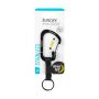 SlideLock Key Ring Stainless Steel-Black