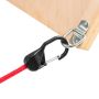 24" SlideLock Carabiner Bungee-Red