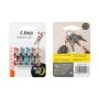 Assorted S-Biner MicroLock Aluminum-5/Pack
