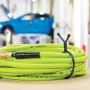 18" Black Gear Tie Reusable Rubber Twist Tie-2/Pack