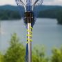 18" Neon Yellow Gear Tie Reusable Rubber Twist Tie-2/Pack