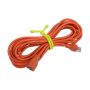 18" Neon Yellow Gear Tie Reusable Rubber Twist Tie-2/Pack