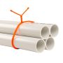 64" Gear Tie Reusable Rubber Twist Tie-Bright Orange