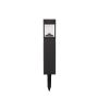 Solar Plastic Bollard Pathway Light with Horizontally Ribbed