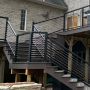 Vista Cable Rail Bottom Stair Post